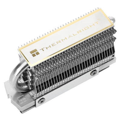利民(THERMALRIGHT)HR-09 2280固態硬碟SSD散熱器全電鍍熱管雙面