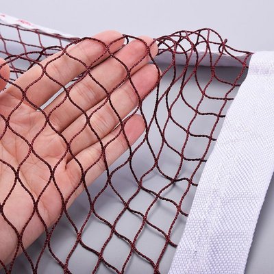 高檔羽毛球網標準專業比賽室內外便攜式單雙打中攔網子簡易折疊-促銷 正品 現貨