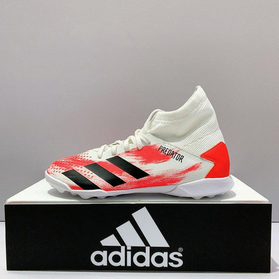 adidas PREDATOR 20.3 TF J 中童 白紅色 室內 微丁 足球鞋 EG0929