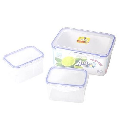 【三入】A+保鮮盒 方形保鮮盒 樂扣盒 4方扣盒 塑膠盒 小保鮮盒 收納盒 小物收納盒 保鮮盒