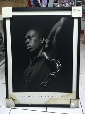 ##木框海報  John Coltrane  70 x 100 cm 全新 (無法郵寄 請來店)