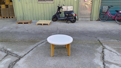 【安鑫】~2.3尺白色鋼烤圓茶几 圓桌 餐桌 和室桌 咖啡桌 書桌 休閒桌 邊桌 電話桌【A2567】