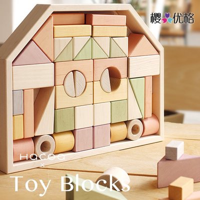 Hacoa X Toy Blocks 日本木制雜貨老鋪 兒童益智玩具拼搭積木套裝