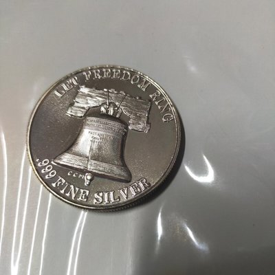 愛達荷州 美國西北方 愛達華州 紀念銀章1盎司純銀999 自由鐘鈴 鐘 鈴鐺 鈴噹 禮物 紀念幣 Let Freedom Ring 銀幣 銀章