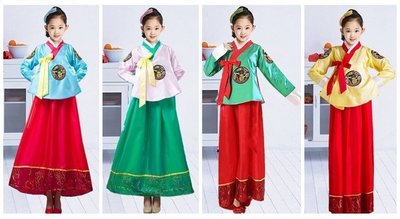 大長今兒童傳統韓服朝鮮服兒童跳舞蹈表演演出服裝