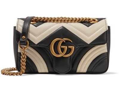 GUCCI以GG Logo為醒目標誌的GG Marmont鍊帶包，已成為品牌明星包款