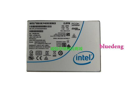 Intel/英特爾 P4510 SSDPE2KX020T8 2T PCIE U.2 接口SSD固態硬碟