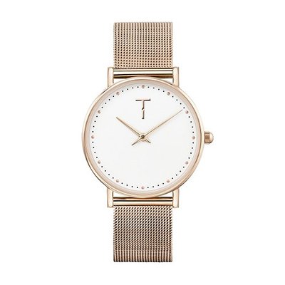 TYLOR 極簡美學 米蘭錶帶 氣質 玫瑰金 時尚腕錶 TLAF007