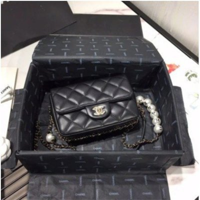 Chanel 2020 Small Flap Bag 珍珠 小羊皮 幻象珍珠鏈條口蓋包 肩背包現貨