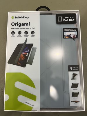全新 SwitchEasy Origami 全方位多角度支架保護套 寧靜藍 Apple iPad10.2送保貼【歡樂屋】
