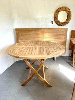 柚木戶外折疊圓桌- Folding Round Table