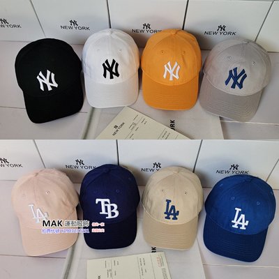 ～MAK運動服飾～ MLB 洋基隊 NY新款大標字母刺繡棒球帽 韓版情侶軟頂鴨舌帽戶外休閒遮陽帽 168152