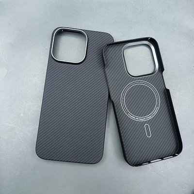 現貨手機殼手機保護套適用蘋果iPhone15pro max真凱夫拉超薄芳綸纖維保護套600d細紋硬