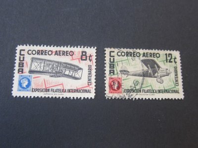 【雲品8】古巴Cuba 1955 Sc C122-3 FU 庫號#BP09 69305
