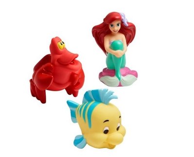 現貨 美國迪士尼 Disney 帶回 Bath Squirt Toys 小美人魚 寶寶快樂洗澡玩具 生日禮 公仔