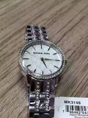 直購#MK3148 MK3214 專櫃主打款 新款不鏽鋼手錶 水鑽錶盤錶帶女錶