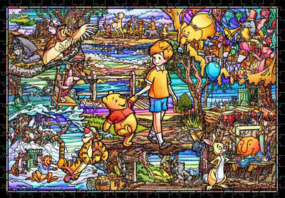 DSG500-628 透明塑膠迷你500片日本進口拼圖 迪士尼 Winnie the Pooh 小熊維尼