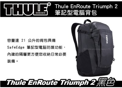 ∥MyRack∥ 都樂 Thule EnRoute Triumph 2 14 吋 21L 黑/鈷藍/紅/灰 筆電包