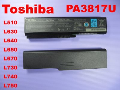 toshiba原廠電池 A660 C640 C650電池C655 C660 C665 L310 L630 pa3817u