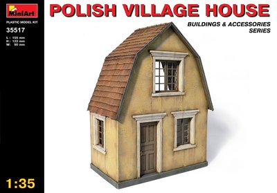 MiniArt拼裝建筑場景模型35517 1/35 波蘭農舍~特價#促銷 #現貨