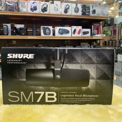 特價可自取 台灣總代理公司貨 美國專業 SHURE SM7B 人聲專用 錄音 直播 Podcast 動圈麥克風 視聽影訊