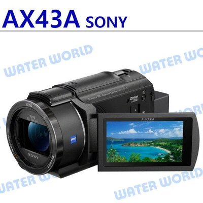 【中壢NOVA-水世界】SONY FDR-AX43A DV 4K 數位攝影機 AX43A 平輸 一年保固