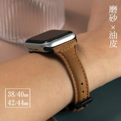 T型工緻皮革錶帶 Apple watch代用錶帶(38/40/41mm)