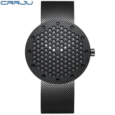 滿額CRRJU卡俊2143新款個性設計手錶男表時尚男士手錶運動手錶男
