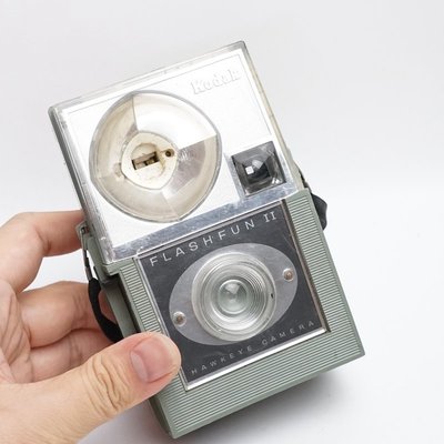 美國KODAK FLASHFUN II HAWKEYE鷹眼127膠卷照相機真品收藏道具