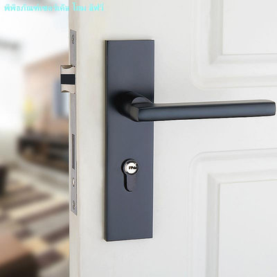 美式黑色門鎖一把實心太空鋁門鎖歐式簡約室內執手鎖鎖具防盜鎖芯