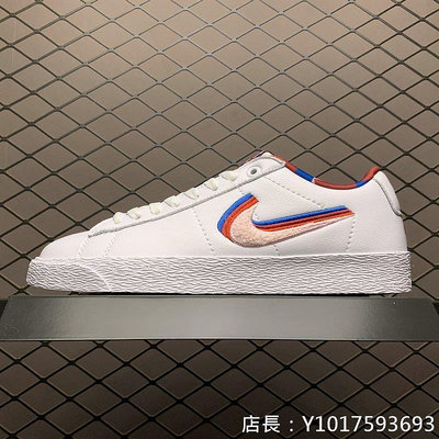 Nike SB Blazer Low Parra 皮面 休閑運動 滑板鞋 CN4507-100 男女鞋公司級