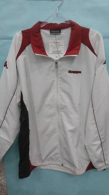 KAPPA 男 平織慢跑風衣 運動休閒外套 防潑水 抗紫外線 立領 C173-1815-0 白紅 全新 公司貨