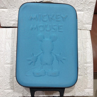 迪士尼米奇Mickey Mouse浮雕影20寸行李箱藍色～全新未使用/無外箱當二手價出售/學生/單身/輕旅行/