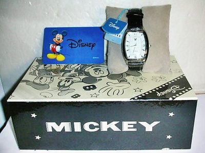 L.全新附盒MICKEY米老鼠造型限定款錶!!--錶背面有雷射標籤及附贈米老鼠卡!(6倉冰箱)-P