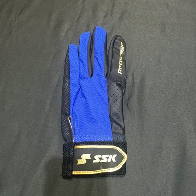 棒球世界 全新SSK守備專用手套 特價藍黑配色