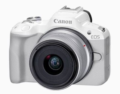 富豪相機現貨Canon EOS R50 Kit組 白色〔含 18-45mm 鏡頭〕公司貨.128G.保護鏡