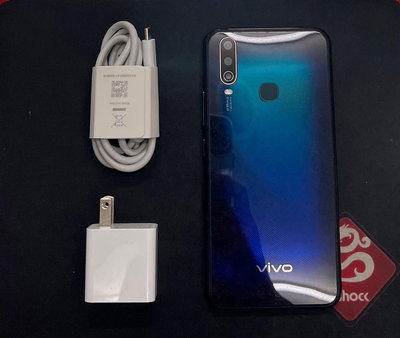 二手精品 VIVO Y15 4g/128g 4G手機 藍色 9成新 無盒裝有附贈正廠配件 加贈保護貼及空壓殼