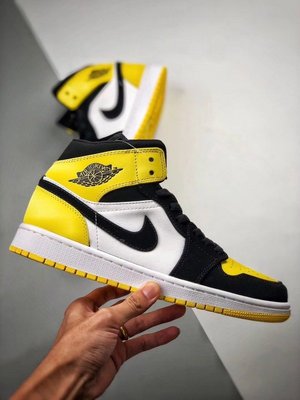 Air Jordan 1 Mid SE Yellow Toe  中幫 黑黃 皮卡丘 籃球鞋 852542-071 男鞋