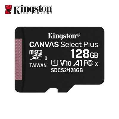 [公司貨] 金士頓 Canvas Select Plus microSDXC 記憶卡 128GB(KTCS2-128G)