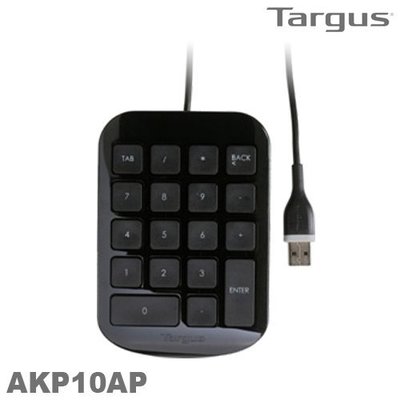 【MR3C】請詢問貨況 含稅附發票 TARGUS AKP10AP 黑潮數字鍵盤