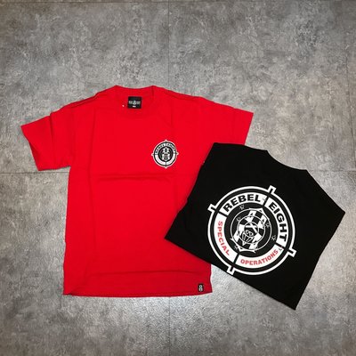 【Faithful】 REBEL8 SPECIAL OPERATIONS TEE 紅 黑S