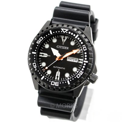 現貨 可自取 CITIZEN NH8385-11E 星辰錶 機械錶 48mm 水鬼運動錶 黑面盤 黑鋼錶殼 膠錶帶 男錶