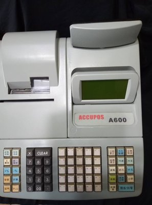 [客訂商品勿下單]  ACCUPOS A600二聯式全中文發票收銀機  中古機  不含錢櫃  保固半年(1號機)