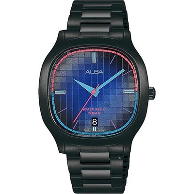 ALBA 雅柏 方型復古休閒腕錶 VJ42-X308SD AS9L87X1