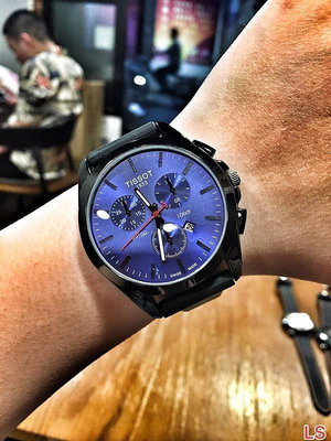 二手全新Tissot天梭PR100簡約時尚防水石英鋼帶手錶男表 直徑41mm