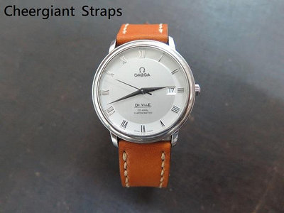 OMEGA復古牛皮錶帶巧將手工錶帶可訂尺寸及顏色18/16到12/10mm Cheergiant straps MIT