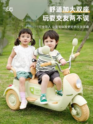 佳佳玩具 - 復古美式 造型 雙人摩托車 三輪摩托車 兒童機車 電動摩托車 兒童電動車 童車【YF19419】