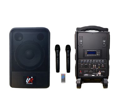 【AV影音E-GO】TEV TA-380 手提式無線擴音喇叭 80W 藍芽 USB SD卡 附2支100頻選頻手持式無線