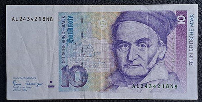 1989年德國10MARK紙鈔