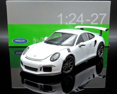 【M.A.S.H】[現貨瘋狂價]  Welly NEX 1/24 Porsche 911 (991) GT3 RS 白
